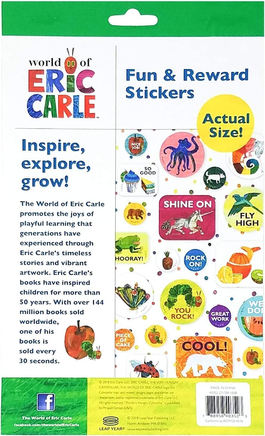 Leap Year World of Eric Carle 400+ Fun & Reward Sticker Booklet