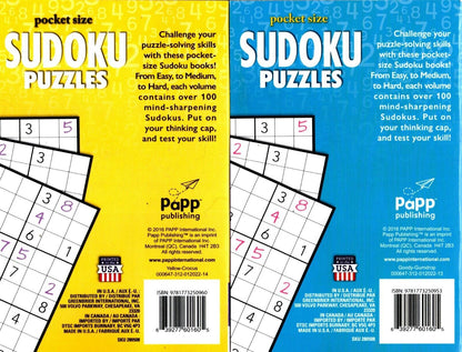 Pocket Size Sudoku Puzzles - Over 100 Challenging Puzzles - Vol.13 - 14
