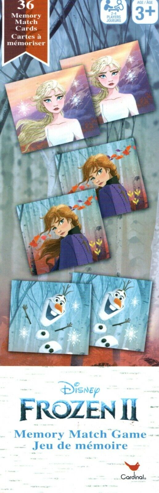 Disney Frozen II - Dominois Domino & Memory Match Game Puzzle 2 Item SET