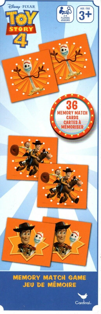 Disney Toy Story 4 - Dominois Domino & Memory Match Game Puzzle 2 Item SET
