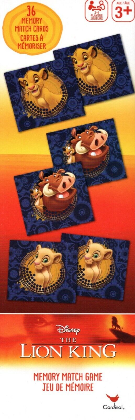Disney The Lion King - Memory Match Game Puzzle