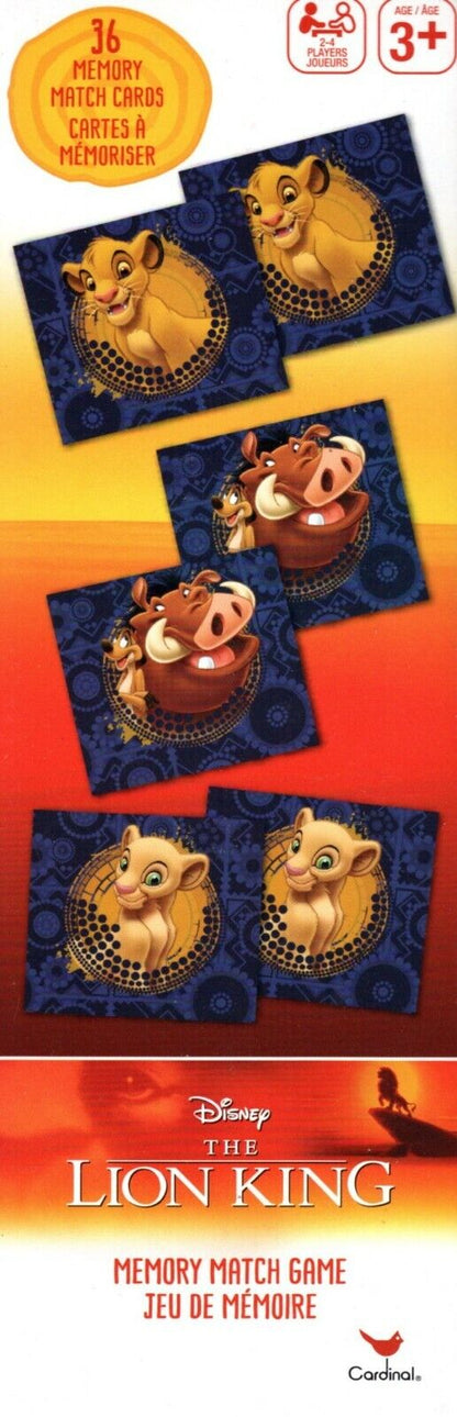 Disney The Lion King - Dominois Domino & Memory Match Game Puzzle 2 Item SET