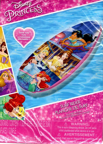 Disney Princess - 17.5" Swim Ring & Surf Rider & Arm Floats (3 Pack)