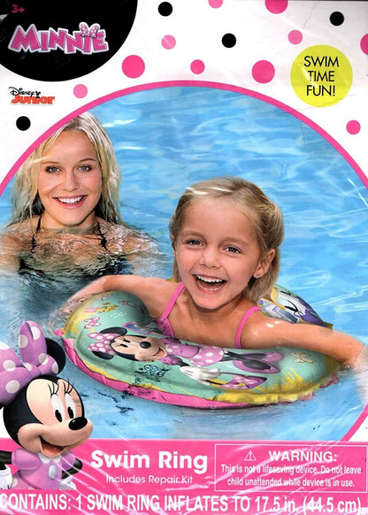 Disney Minnie - 17.5" Swim Ring & Surf Rider & Beach Ball - Includes Repair Kit