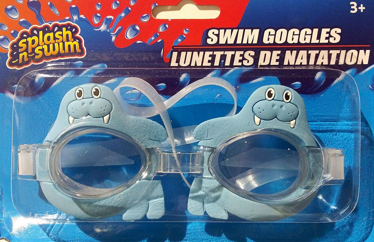Splash-N-Swim - 26.5" Swimming Ring + Swim Goggles - Swim Time Fun! (2 Pack) -v6