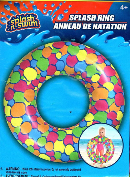 Splash-N-Swim - 26.5" Swimming Ring + Swim Goggles - Swim Time Fun! (2 Pack) -v5