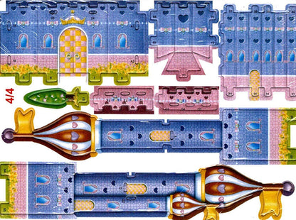 3D Puzzle DIY Toy - Purple Fortress 35 Pieces