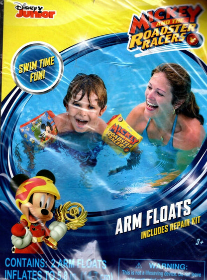 Disney Junior Mickey and the Roadster - 5.8" Arm Floats + Swim Goggles Set of 2
