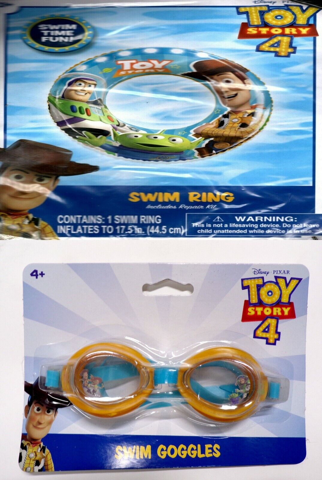 Disney Toy Story - Swim Goggles + Swim Ring 17.5`` (Set of 2)