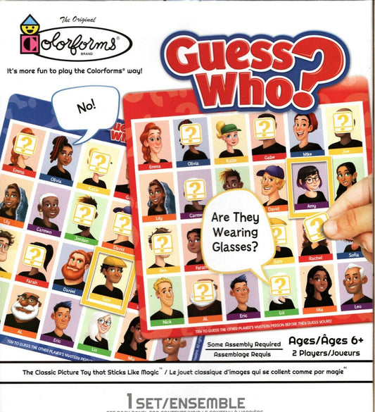 The Original Colorforms : GUESS WHO? - Miniature Game Set - New in Box
