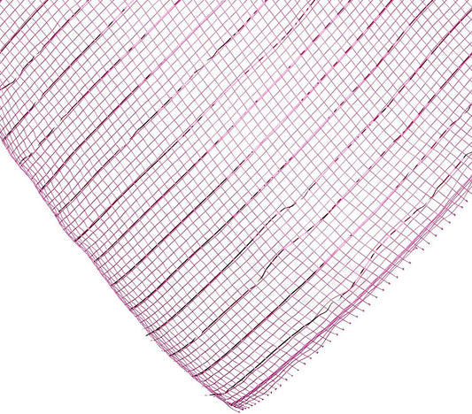 FloraCraft Mesh Metallic Ribbon, 21" by 10 yd, Hot Pink