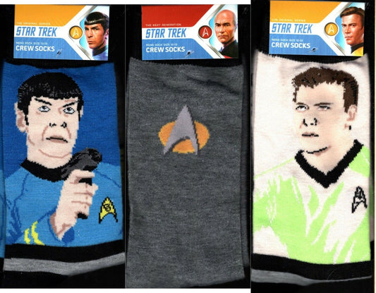 Star Trek Spock Men's - (Set of 3 Pack) 10-13
