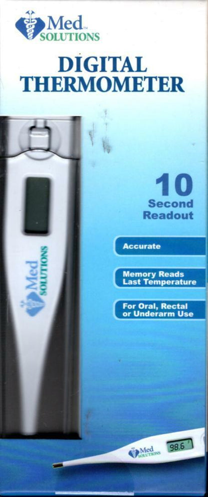 NEW LCD Digital Thermometer Adult & kids 10 Second Readout - MED SOLUTIONS