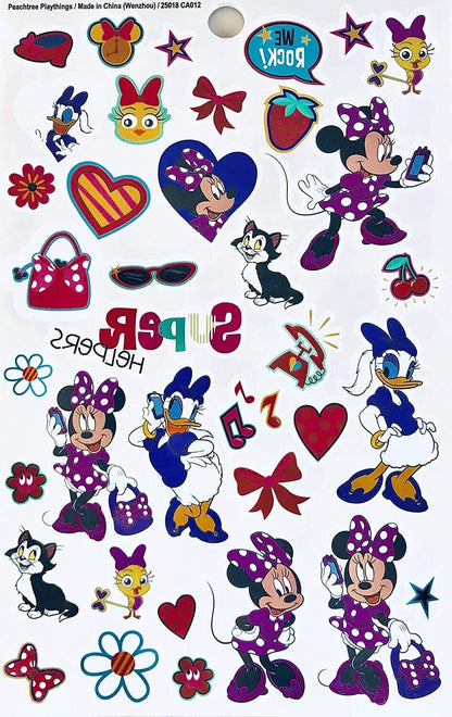 Disney Junior Minnie Mouse Bowtique Over 140 Temporary Tattoos Booklets Set of 2
