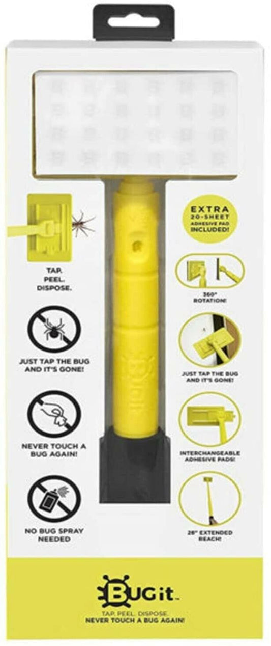 Bug It 28" Extended Reach Pest Insect Bug Trap Removal Wand with 20 Extra