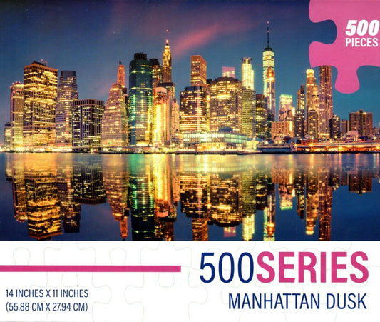 Manhattan Dusk - 500 Pieces Jigsaw Puzzle