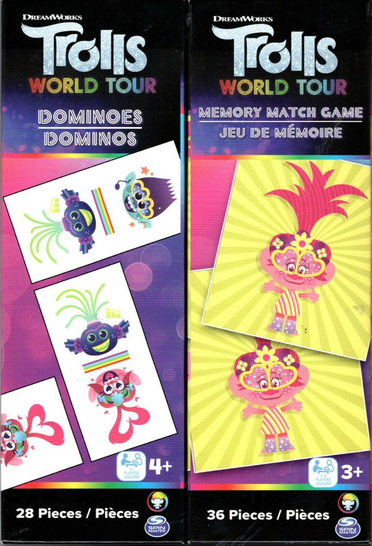 Trolls World Tour - Domino & Game Puzzle 28 Piece