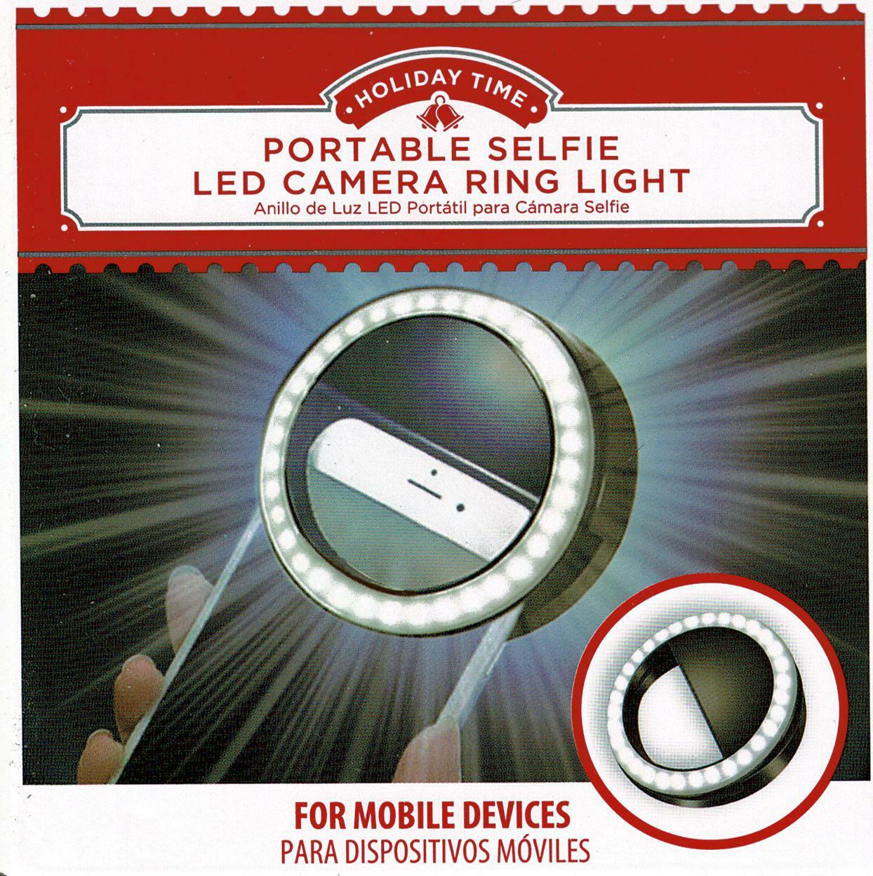 Holiday Time Portable Selfie LED Camera Ring Light