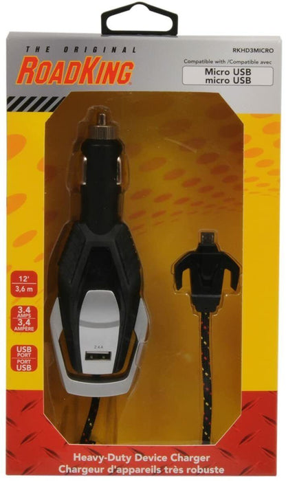 RoadKing RKHD3MICRO Cable & Micro USB Connector, Black