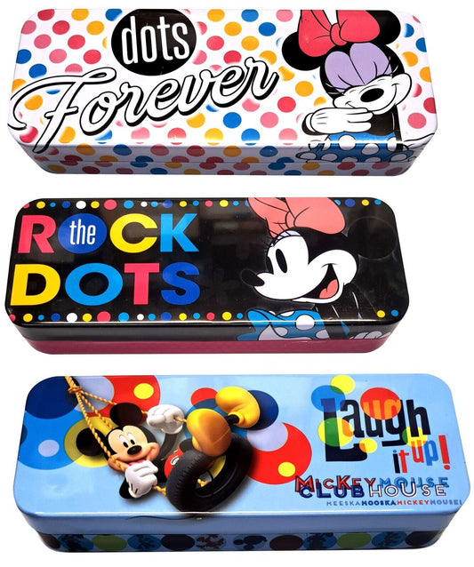 Disney Mickey or Minnie - Tin Pencil Case Storage School Supply