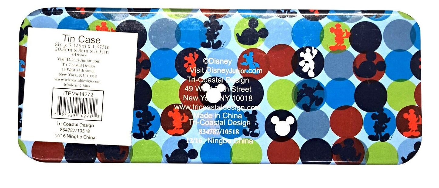 Disney Mickey or Minnie - Tin Pencil Case Storage School Supply