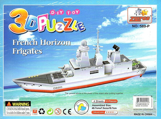 3D Puzzle French Horizon Frigates Assembly