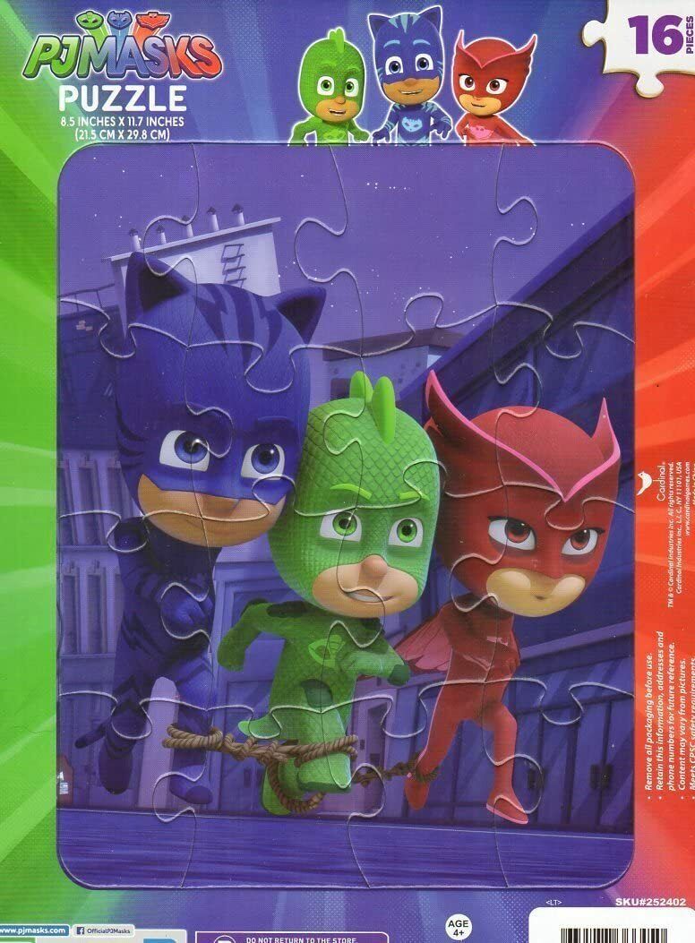 Kids Playtime Toddler Fun PICTURE MAY VARY 16 Pieces Jigsaw Puzzle PJ Masks