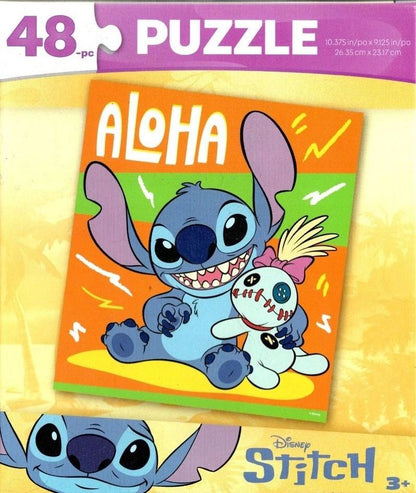 Disney Lillo & Stitch Aloha - 48 Piece Jigsaw Puzzle (Set of 3)