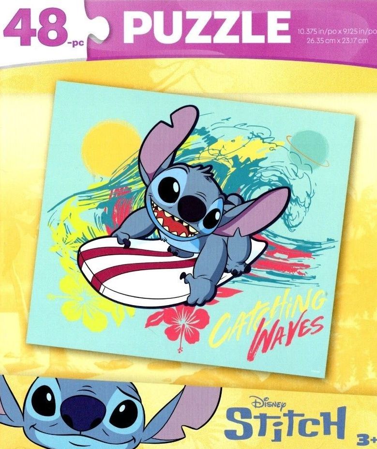 Disney Lillo & Stitch Aloha - 48 Piece Jigsaw Puzzle (Set of 3)