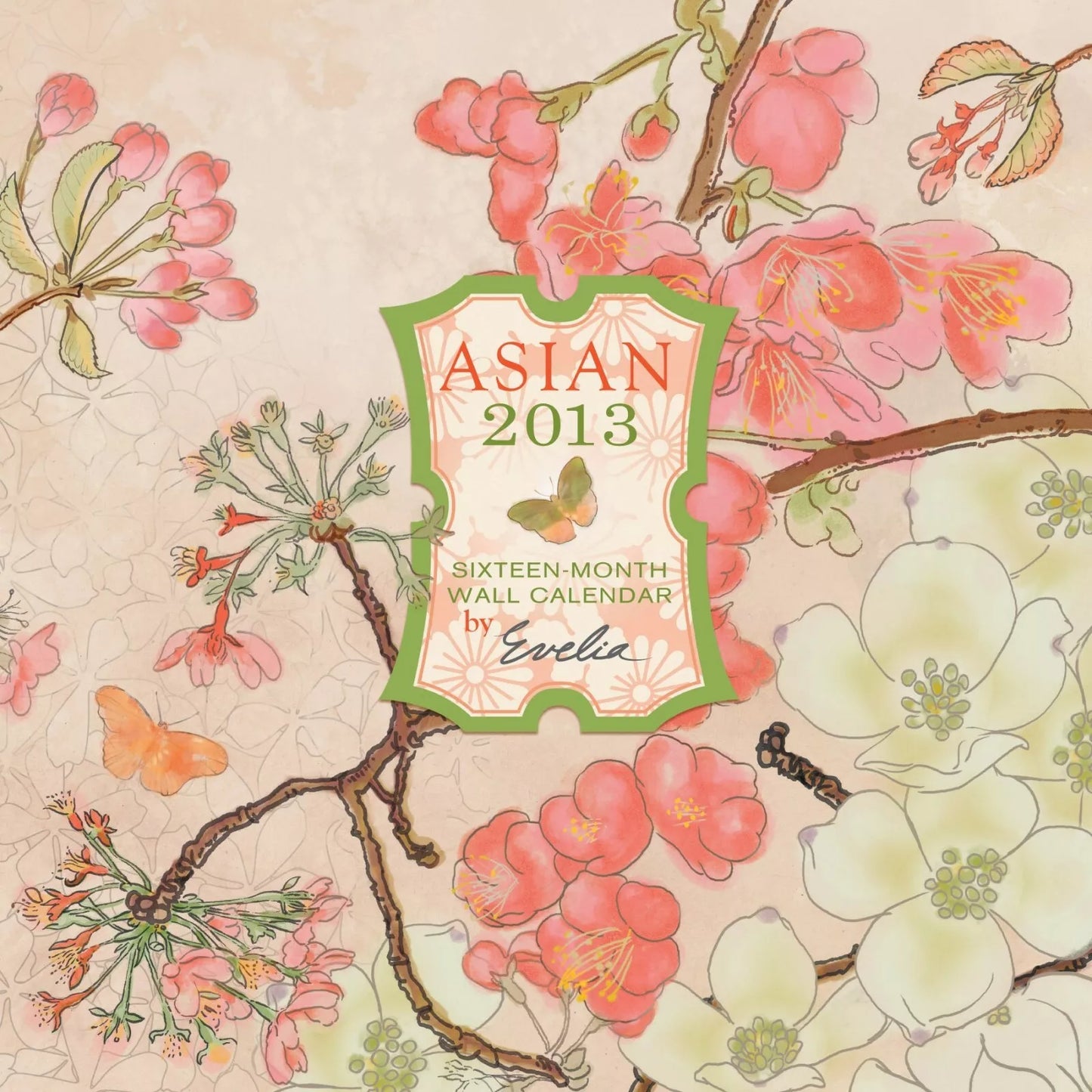 Evelia - Asian 2013 Linen Wall Calendar