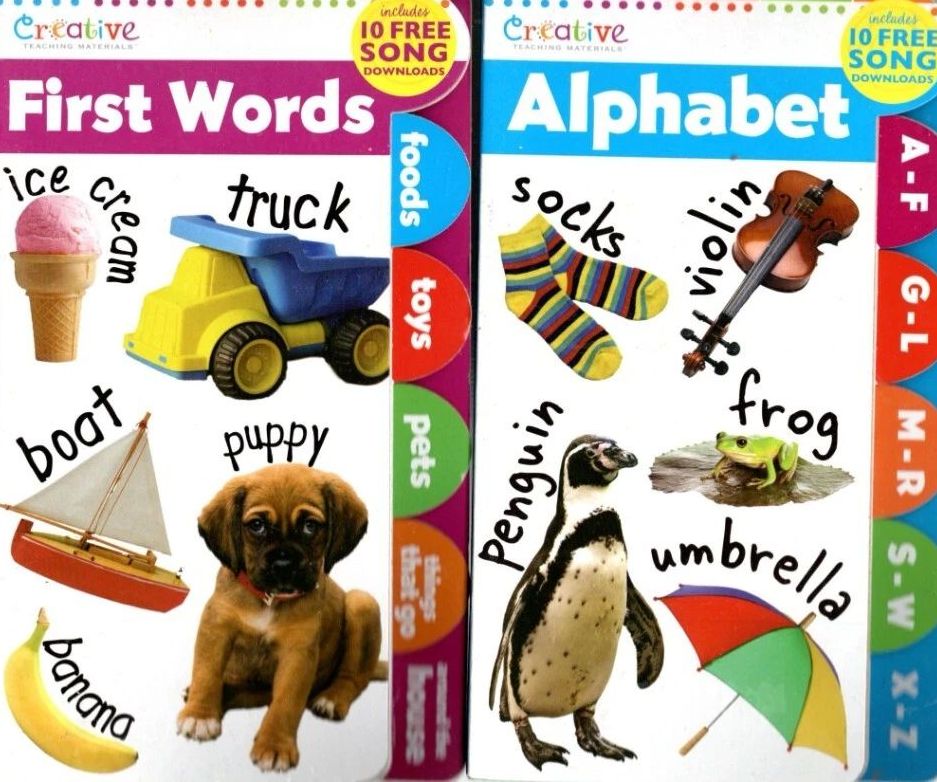 Educational Workbooks - Alphabet, First Words (Set of 2)