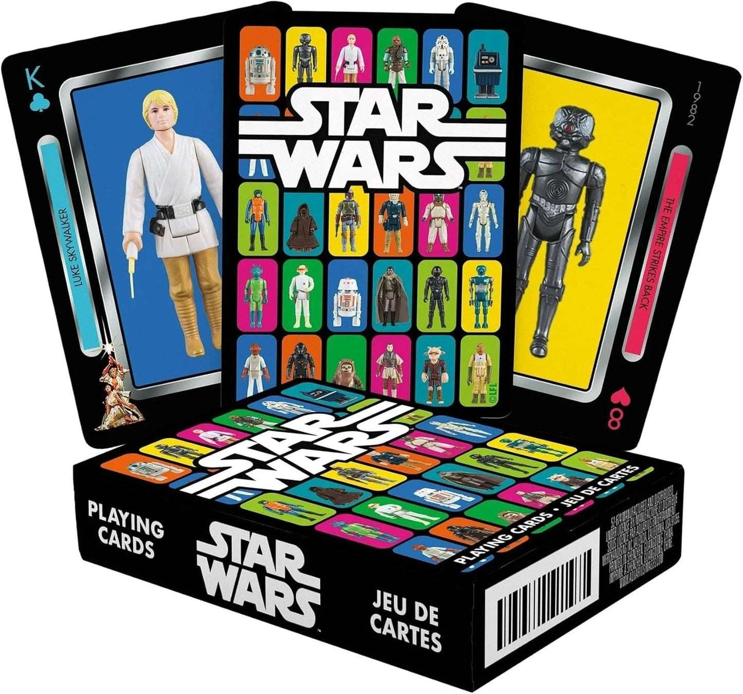 AQUARIUS Star Wars & Star Wars Vintage Kenner Action Figures - Playing Cards Set
