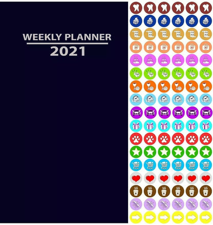 2021 Weekly Pocket Appointment Planner/Calendar/Organizer (Navy Blue)