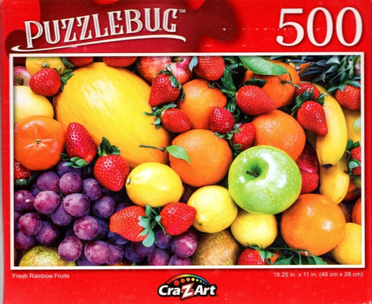 Fresh Rainbow Fruits - 500 Pieces Jigsaw Puzzle