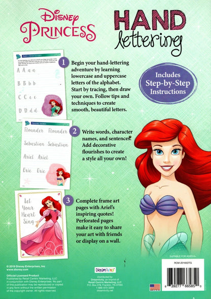 Disney Princess - Hand Lettering & Doodles Activity & Coloring Book (Set of 2)