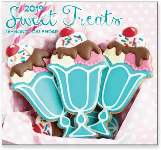 16 Month Wall Calendar 2019 Sweet Treats