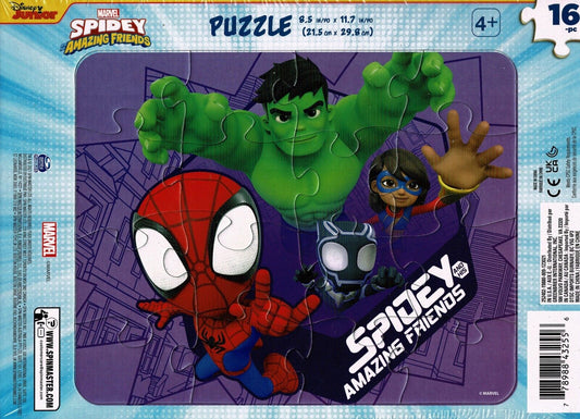 Disney Junior Marvel Spider Amazing Friends - 16 Pieces Jigsaw Puzzle