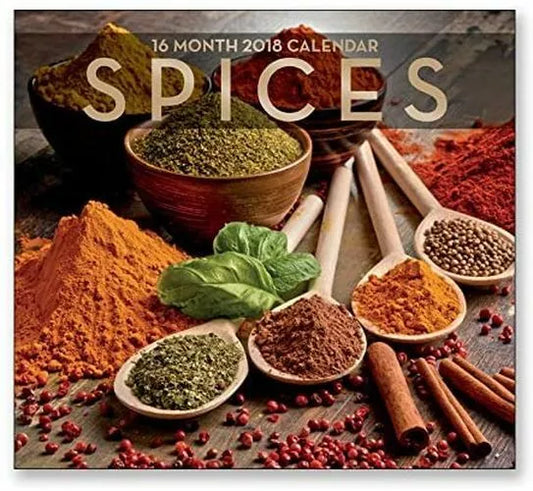 16 Month Wall Calendar 2018 - Spices