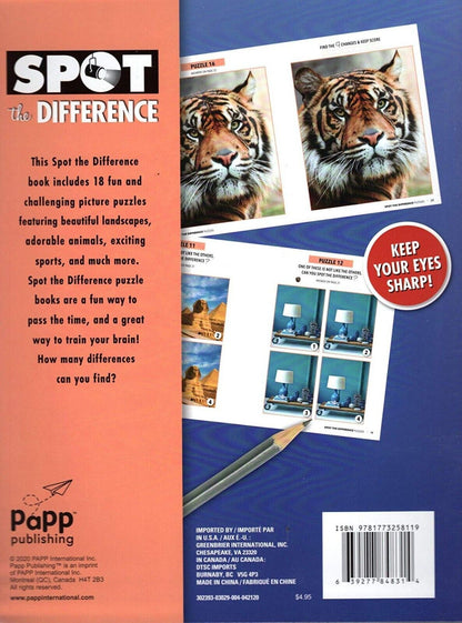 Spot the Difference - Picture Puzzles Book