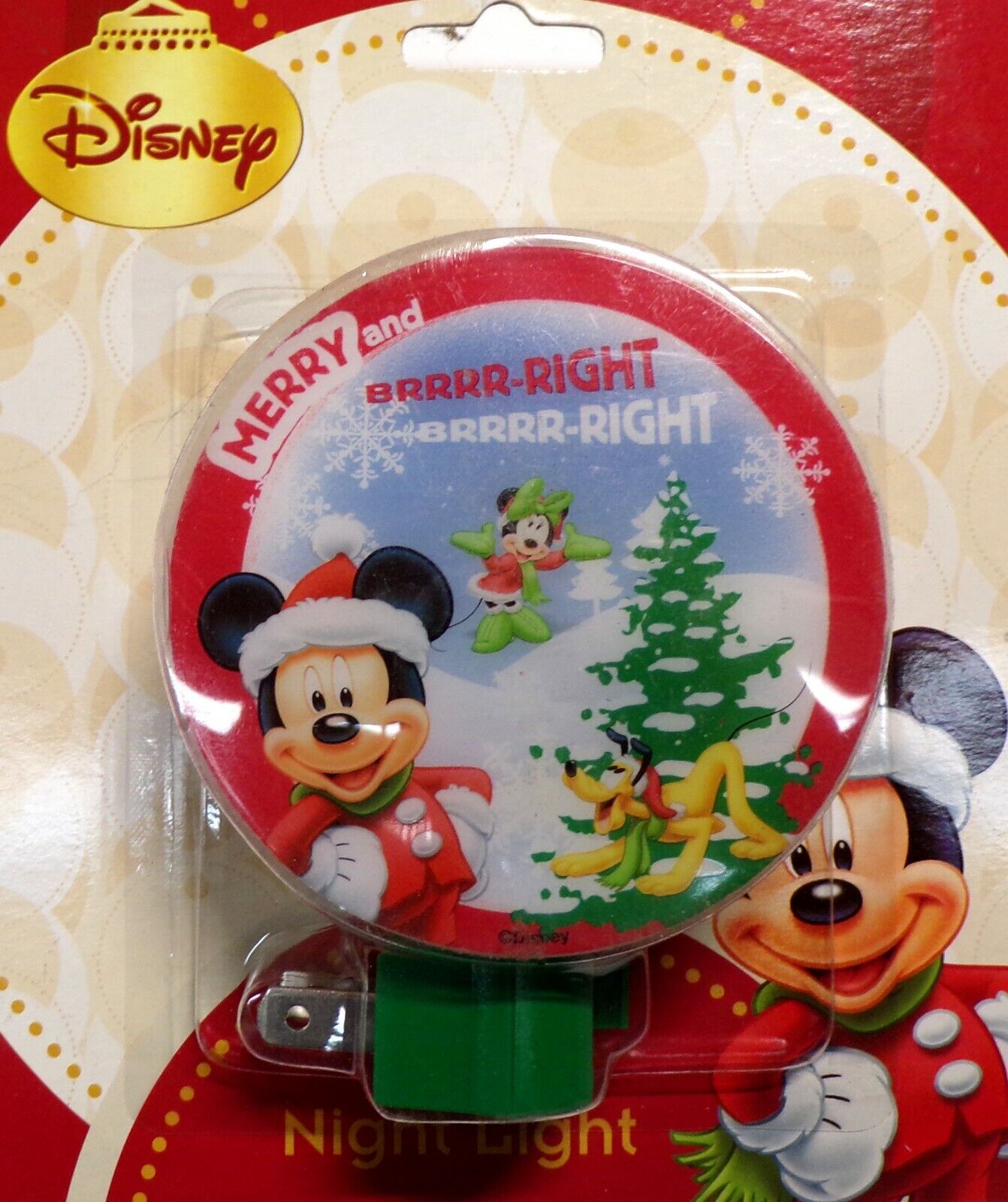 Disney Mickey Mouse - Christmas Holiday Night Light
