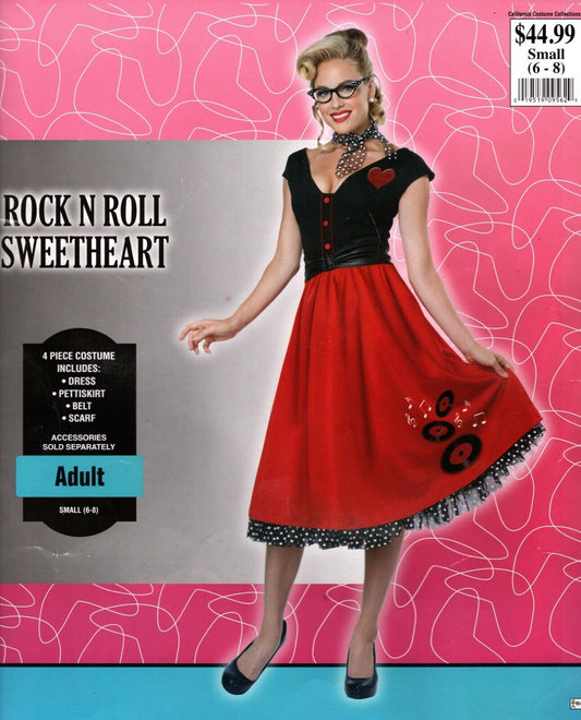 Costume Rock N Roll Sweetheart Adult S 6-8