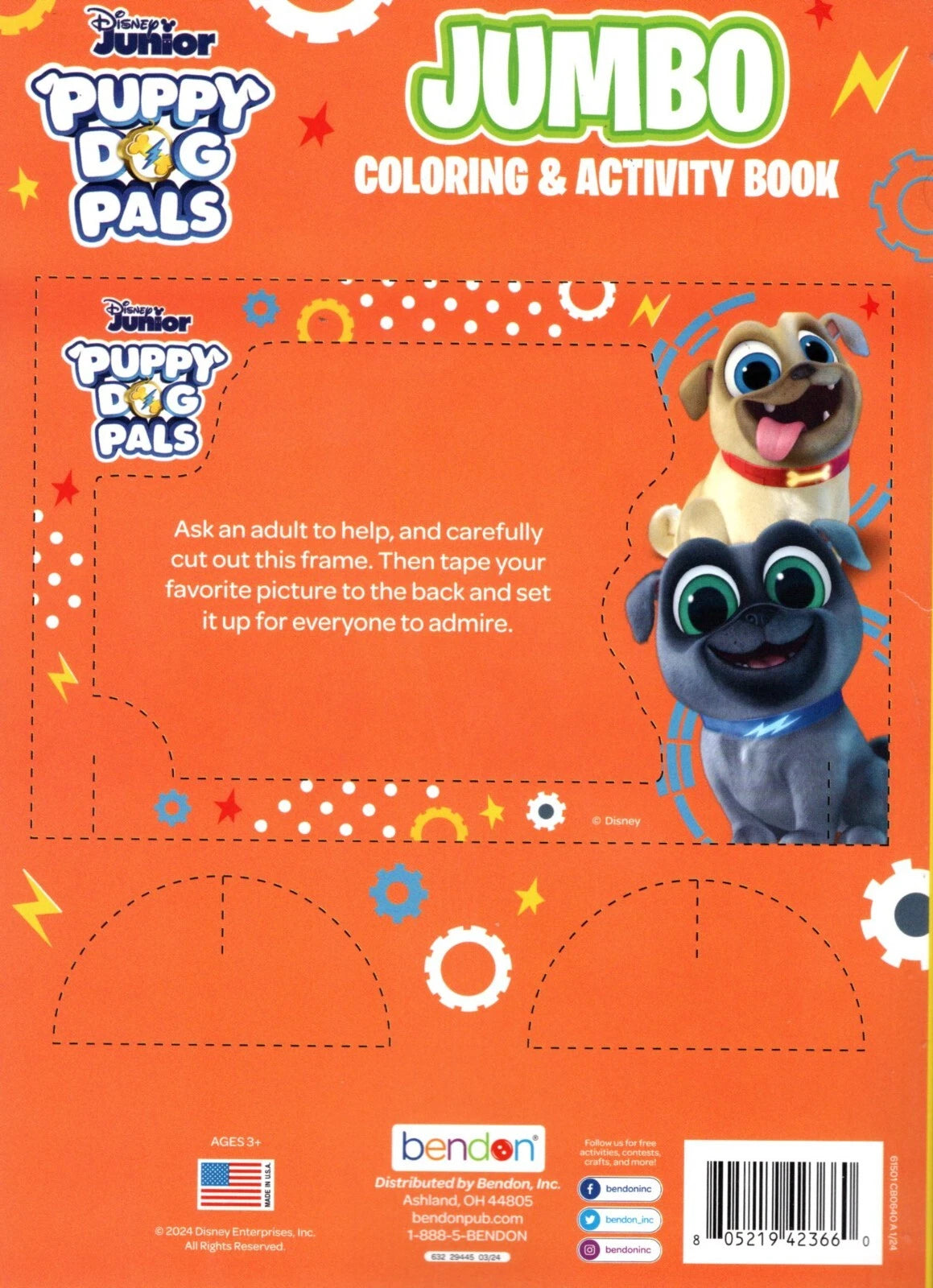 Disney Junior - Jumbo Coloring & Activity Book - Puppy Dog Pals (Set of 2 Books)