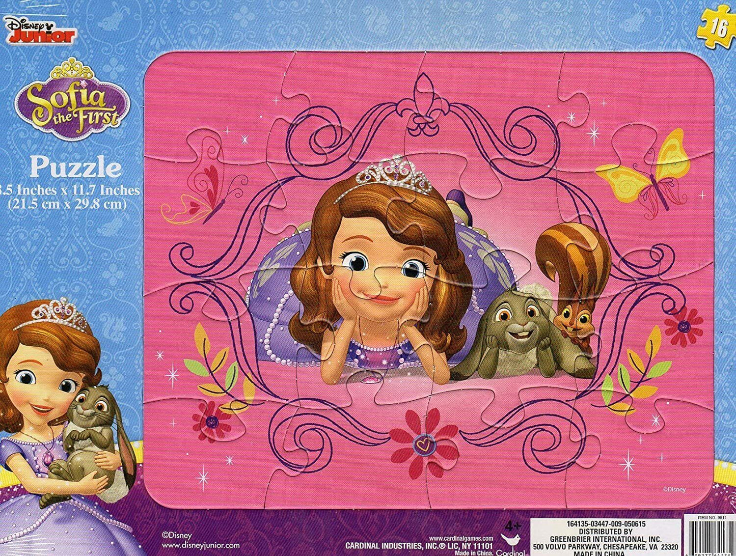 Disney Junior Sofia the First - 16 Pieces Jigsaw Puzzle