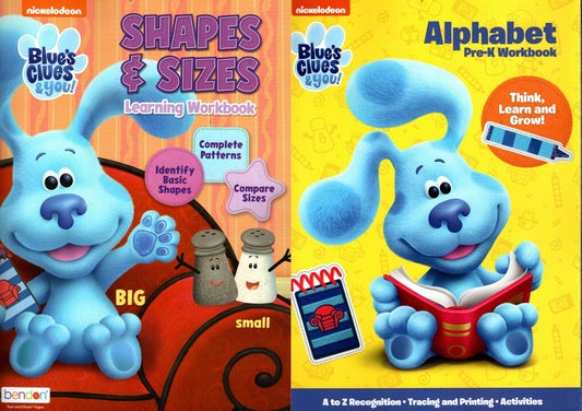 Workbooks - Nickelodeon - Blue`s Clues&you! - Alphabet and Shapes & Sizes