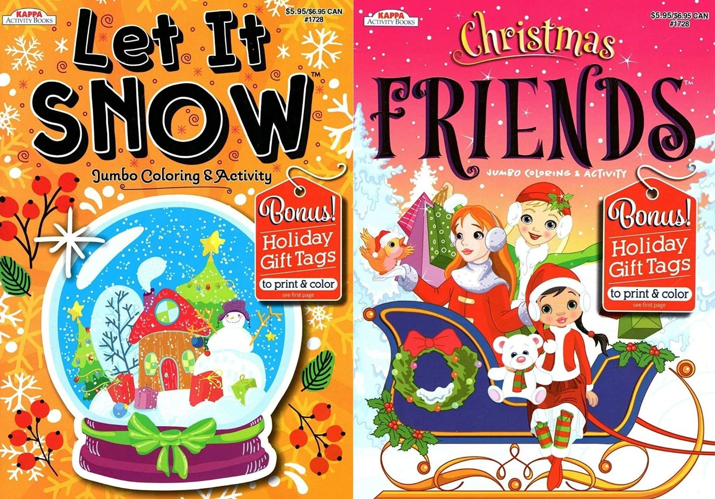 Christmas Edition Holiday Jumbo Coloring Book ~ Let it Snow & Christmas Friends