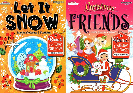 Christmas Edition Holiday Jumbo Coloring Book ~ Let it Snow & Christmas Friends