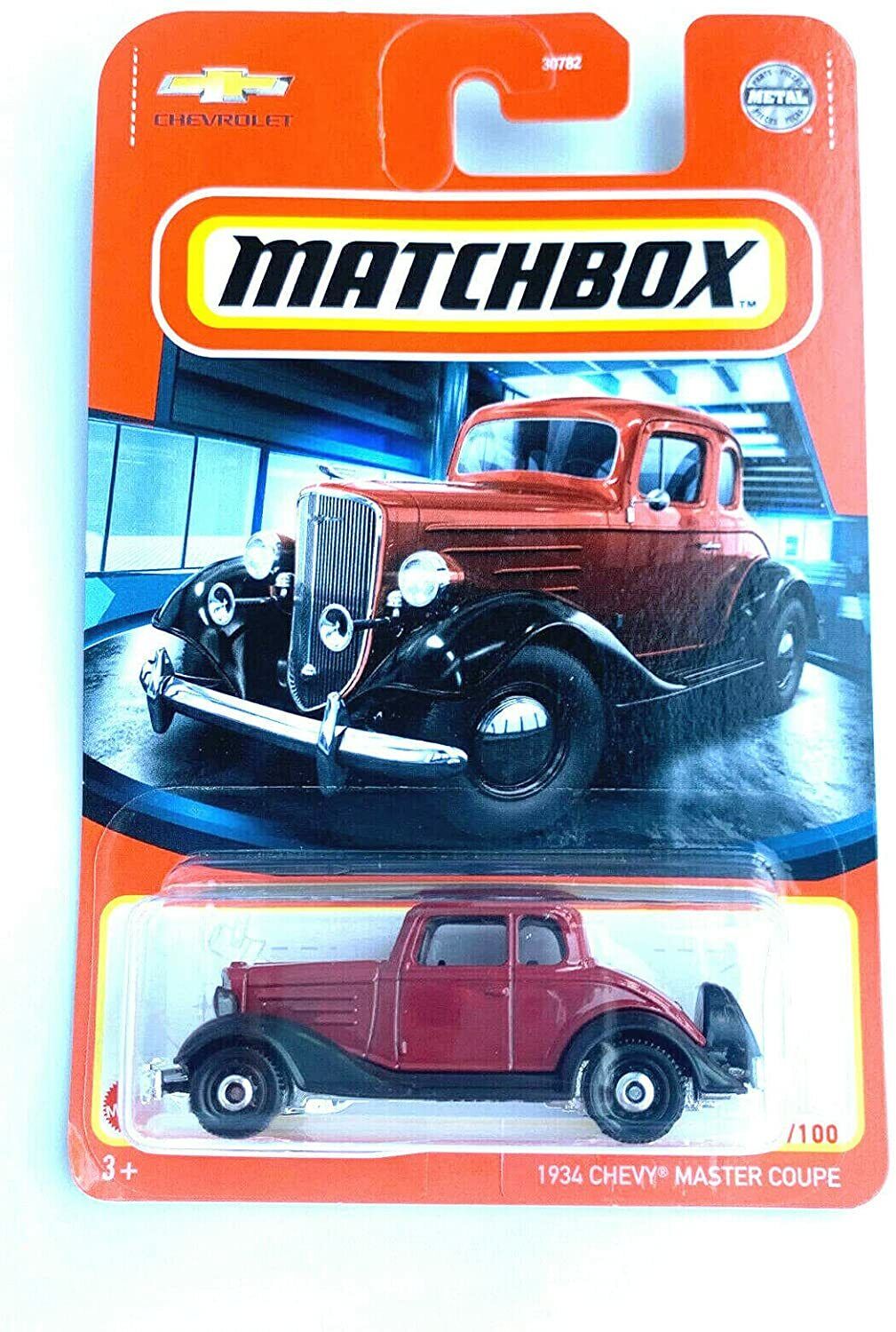Matchbox 1934 Chevy Master Coupe 6/100 [Maroon red]