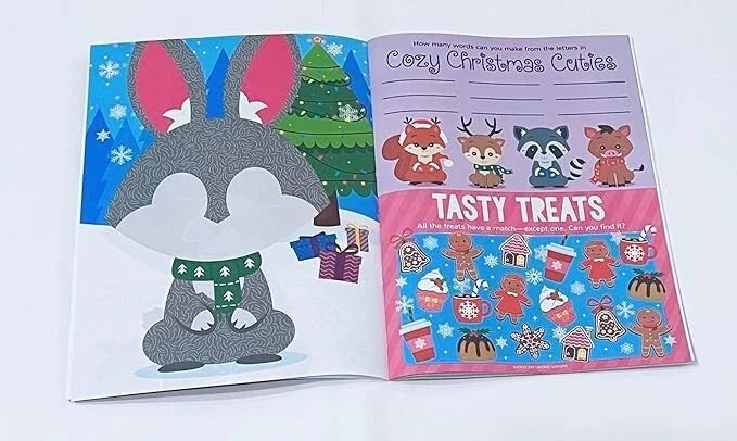 Christmas sticker activities - Cuties & Gnomes - Activity Stickers Books Set