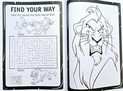 Disney Villains & Onward - Jumbo Coloring & Activity Book 80 pgs. each books Set