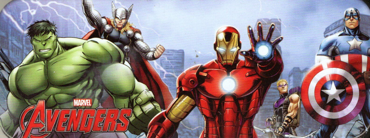 Marvel Avengers - Metal Tin Case Pencil Box Storage